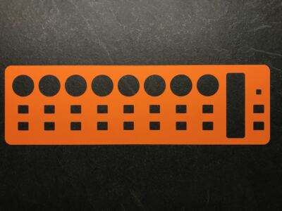 3 orange Overlays für Behringer X-Touch Mini