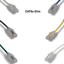 1'-25' Ultra Slim CAT6a UTP Patch Cable 10G 600MHz Ethernet RJ45 Network ETL UL