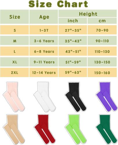 Ballet Tights for Girls Ultra Soft Dance Elastic 6-8 Years, 01 White - Picture 5 of 7