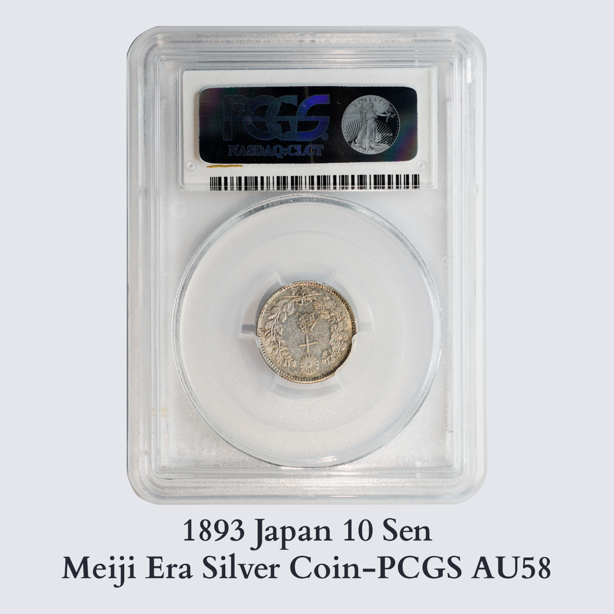 1893 Japan 10 Sen - UNC Meiji Era Silver Coin - PCGS AU58 #64 | eBay