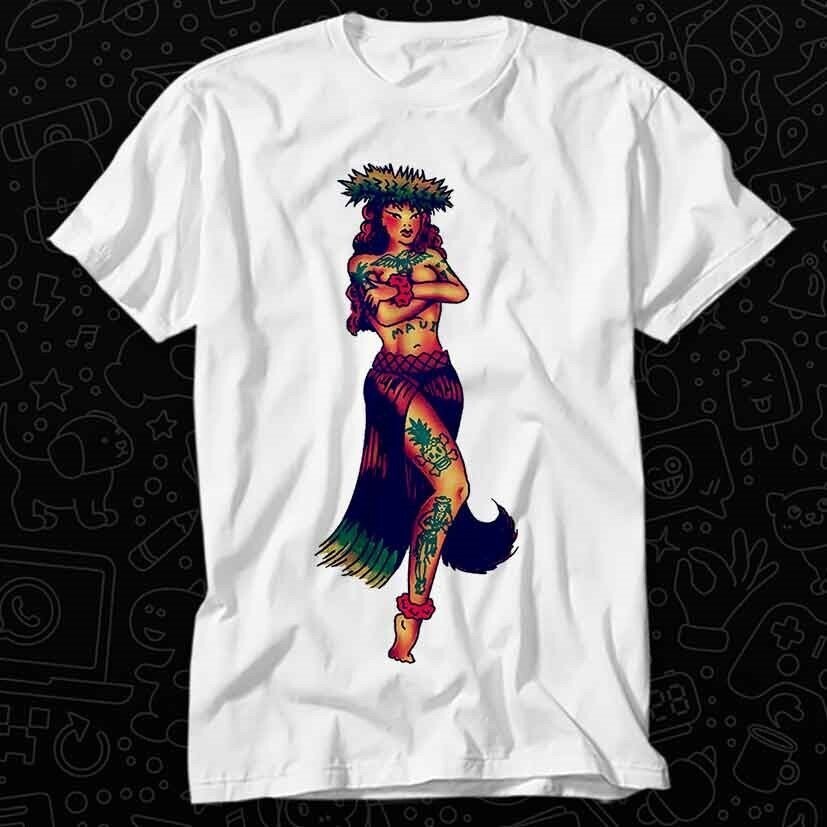 Pinup Hawaii Sexy Girl Hula T Shirt