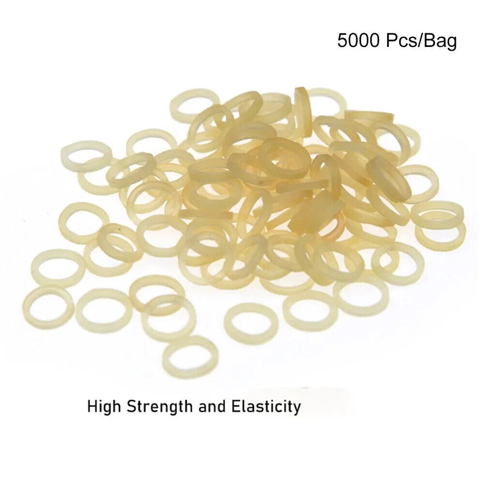 5000 Pcs/Bag Dental Orthodontic Rubber Bands Elastics Latex Braces 3.5/4.5/6.5Oz - Image 4 of 4