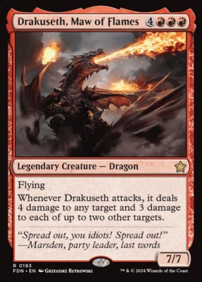 MTG Foundations R Drakuseth, Maw of Flames #0193