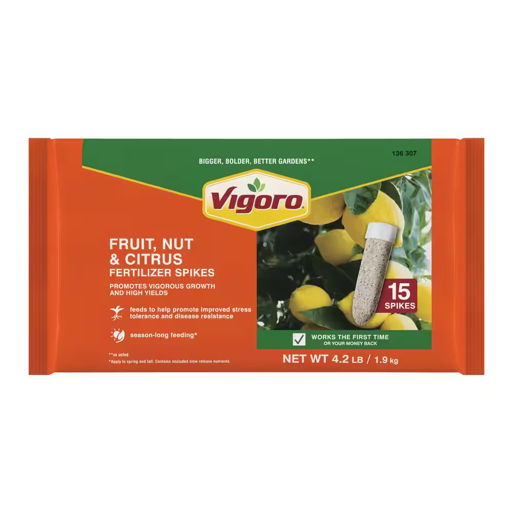 Vigoro All Season Fruit Nut and Citrus Fertilizer Spikes (16-4-8
