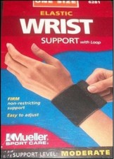 MUELLER SPORT CARE ELASTIC WRIST SUPPORT RIGHT OR LEFT HAND NEW FREE SHIPPING US