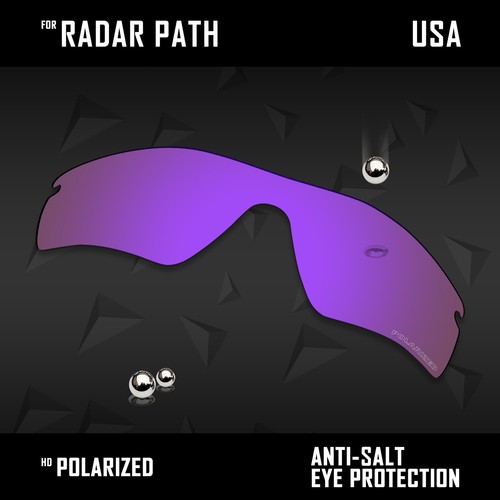 Lentes de repuesto polarizadas antiarañazos para Oakley Radar Path Asian Fit Opts - Imagen 24 de 42