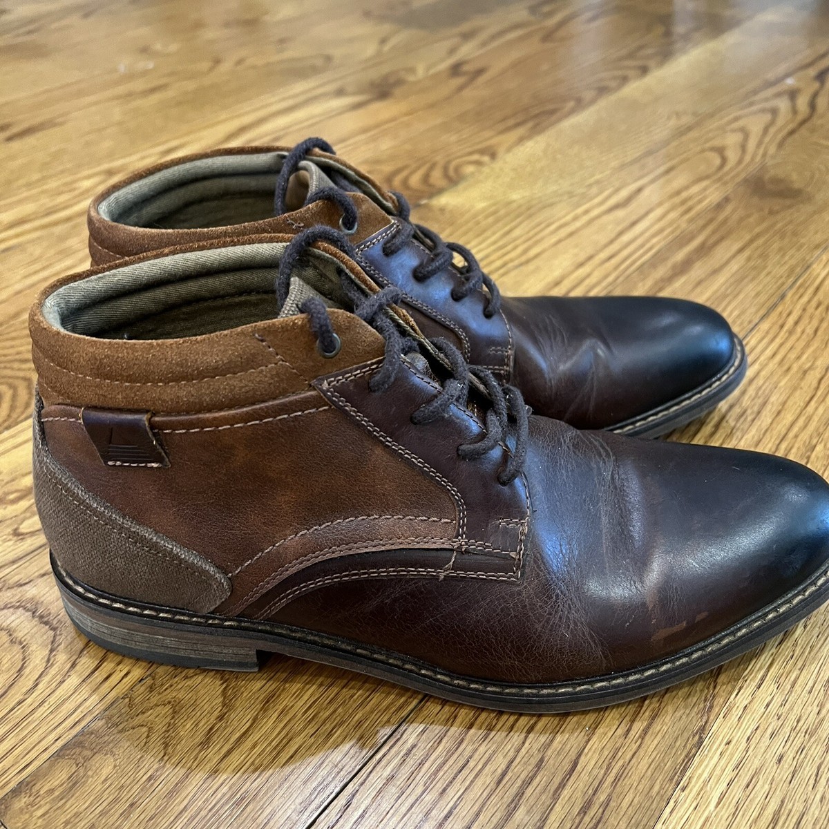 BRAND NEW Aldo Terinese Mens Size 9 Brown Leather Ankle Boot Torro in Open Brown main image 4
