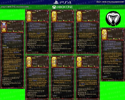 Diablo 3 - PS4 - Xbox One - Fully Modded Primal Wizard Set - 77 Billion Damage - Foto 11