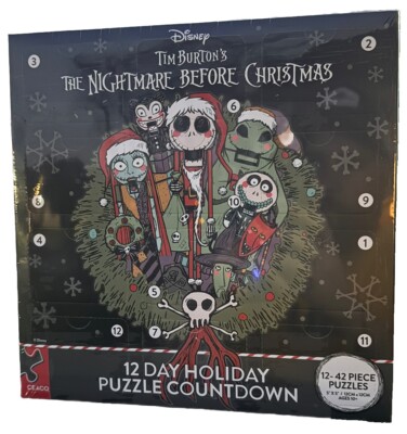 New Nightmare Before Christmas 12 Day Advent Calendar 12 Puzzle