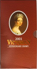 2001 £5- VICTORIA ANNIVERSARY - FIVE POUNDS BU-BRILLIANT UNCIRCULATED COIN PACK