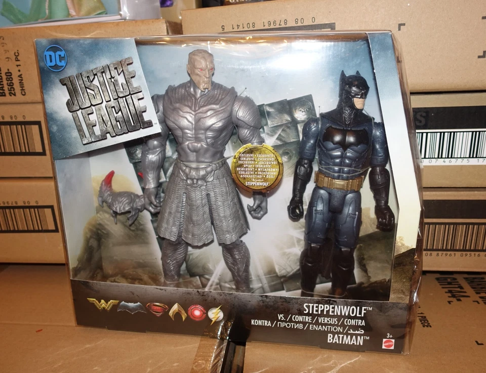 OFFERT!! STEPPENWOLF AND BATMAN DOLLS, JUSTICE LEAGUE, MATTEL, NRFB - Imagen 2 de 4