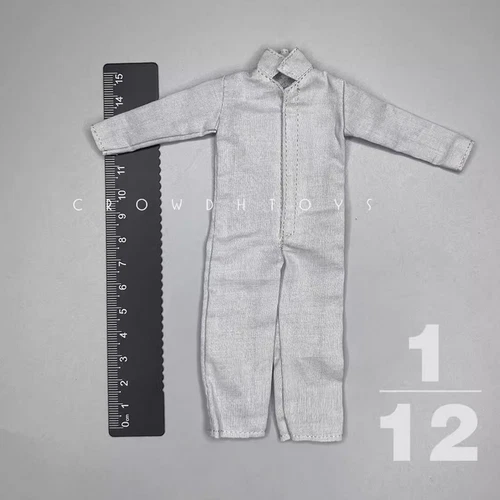1/12 Scale Overalls Jumpsuit Clothes Model for 6'' Male Nota Action Figure - Picture 22 of 22