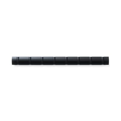 Umbra Flip Space Saving Sleek Profile 8 Wall Mounted Black Hook Coat Rack