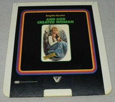 CED: AND GOD CREATED WOMAN, BRIGITTE BARDOT, RCA VIDEO DISC, 1957 VIEWED 1X