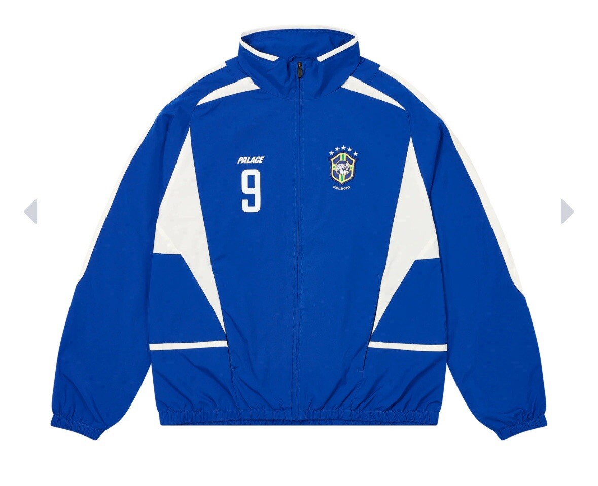 Palace Brazil Pro Team Jacket Blue Size Medium Brand New UK