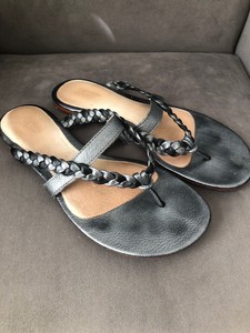 ladies pewter sandals