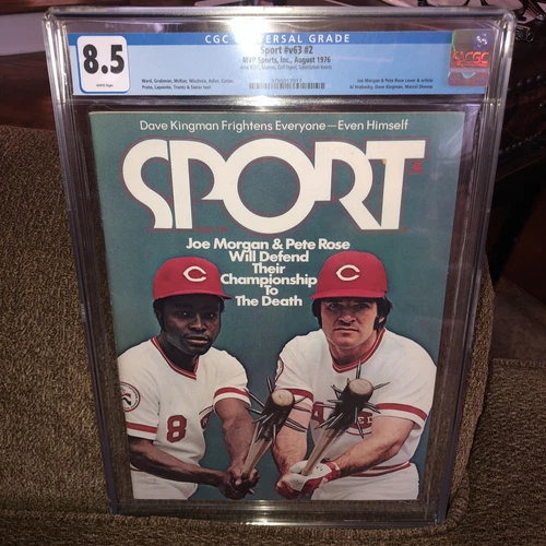Sport magazine 1976 Pete Rose Joe Morgan CGC 8.5 highest graded
