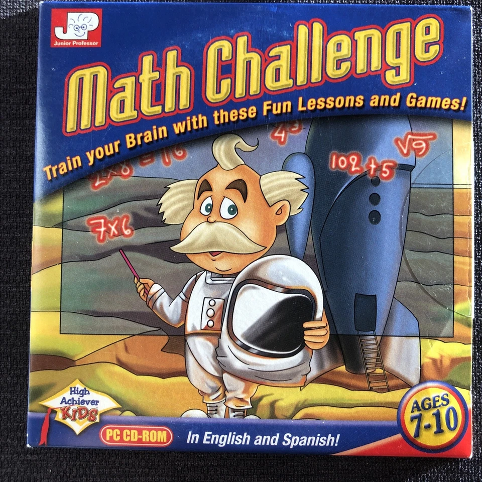 Junior Professor High Achiever Kids Math Challenge Pc Cd Rom Ages 7-10  - Image 2 of 4