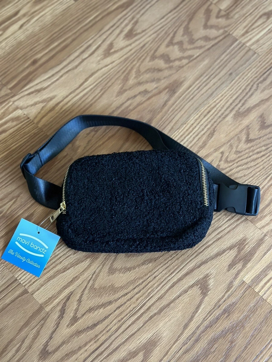 Fanny Pack Womens Black Sherpa Bum Bag NWT eBay