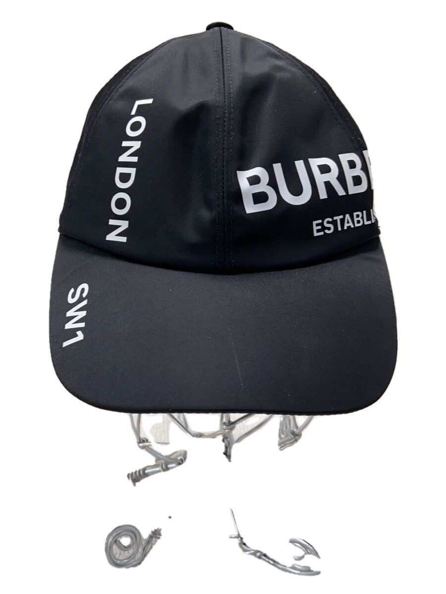 キャップ Burberry Black Polyester Blend Baseball Cap BURBERRY cap S polyester Black mens Used | eBay