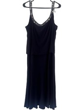 Alex Evenings - 435372 Plus Size Sleeveless A-Line Dress 18W (No jacket)