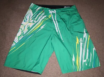 Fox Racing Mens Green Swim Trunks, Size 29 | eBay