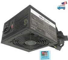 NEW 750-Watt Black ATX 12V PCIE Silent 120mm Fan Desktop PC POWER SUPPLY 4/8pin