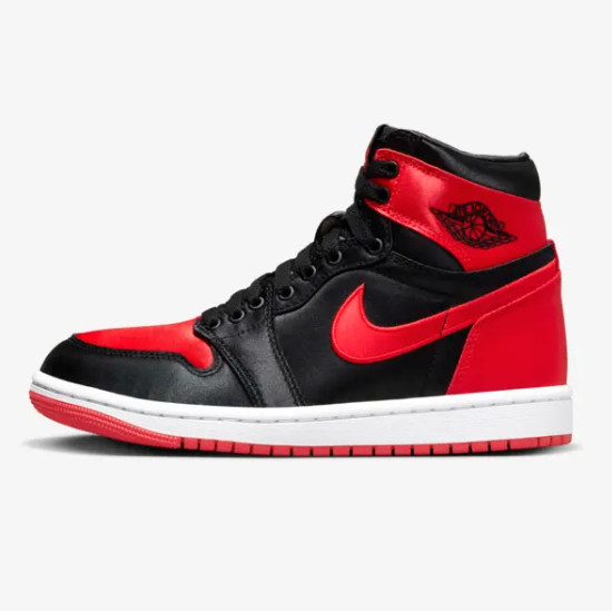 Женские кроссовки Nike Air Jordan 1 на высоком каблуке Satin Bred (FD4810-061) доставлены в кратчайшие сроки