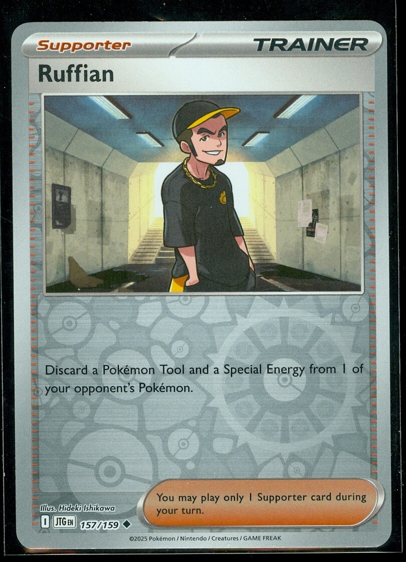 Pokemon RUFFIAN 157/159 Journey Together - Rev Holo - MINT