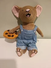 Kohl's Cares If You Give A Mouse Cookie Blue Overalls Plush Stuffed Animal 11”