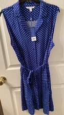 NWT POPSUGAR Juniors Button Down Polka Dot Dress Size XL