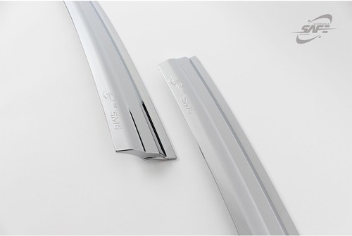 SAFE Chrome Weather shields 4pcs for 2016 ~ 2018 Renault Talisman 4dr Sedan - Picture 8 of 10