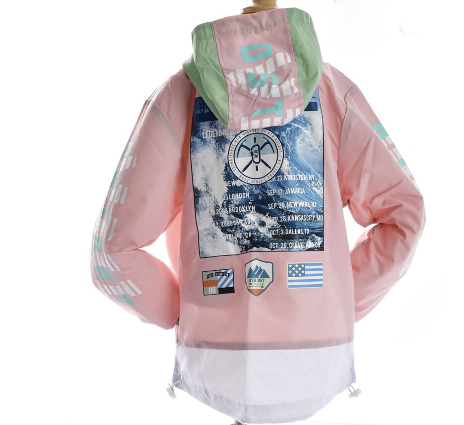 [TWN] Old B Anorak★韓国で人気★YMT3460 8IGHTH DSTRKT ANORAK WINDBREAKER-PINK/GREEN | eBay