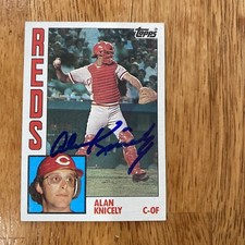 1984 Topps Alan Knicely #323 Signed Autographed Cincinnati Reds Auto