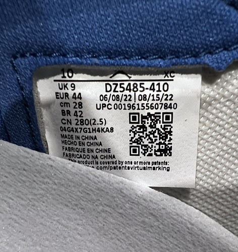 Nike Air Jordan 1 Retro High OG ‘True Blue’ US 10 EU 44 - Foto 8 di 9