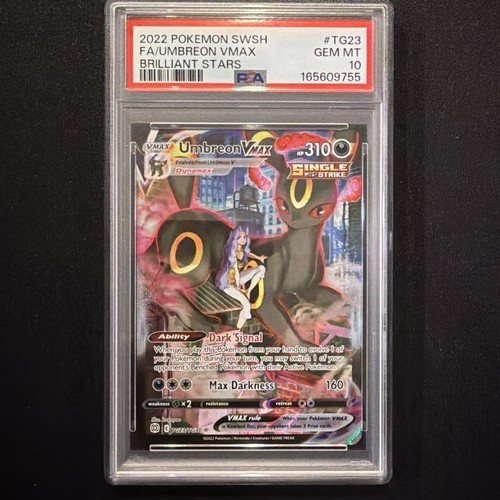 2022 Pokemon Brilliant Stars Umbreon VMAX TG23/TG30 Trainer Gallery PSA 10