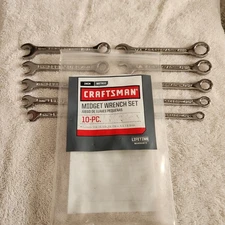Set of 10 Craftsman Midget SAE/Metric Combination Wrenches - new