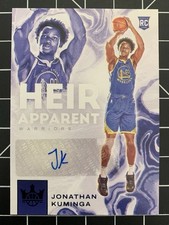 2021-22 Panini Court Kings Heir Apparent Auto Sapphire /25 Jonathan Kuminga