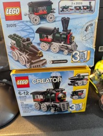 2 LEGO CREATOR Emerald Express 31015 Locomotive Train Engine Car 3-1 SEALED BAGS