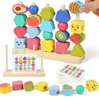 FäDelspiel Sortierspiel Montessori Holzspielzeug Motorikspielzeug Ab 3 Jahre