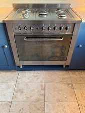 Duel fuel Range Cooker Stainless Steel - electric oven and gas hob