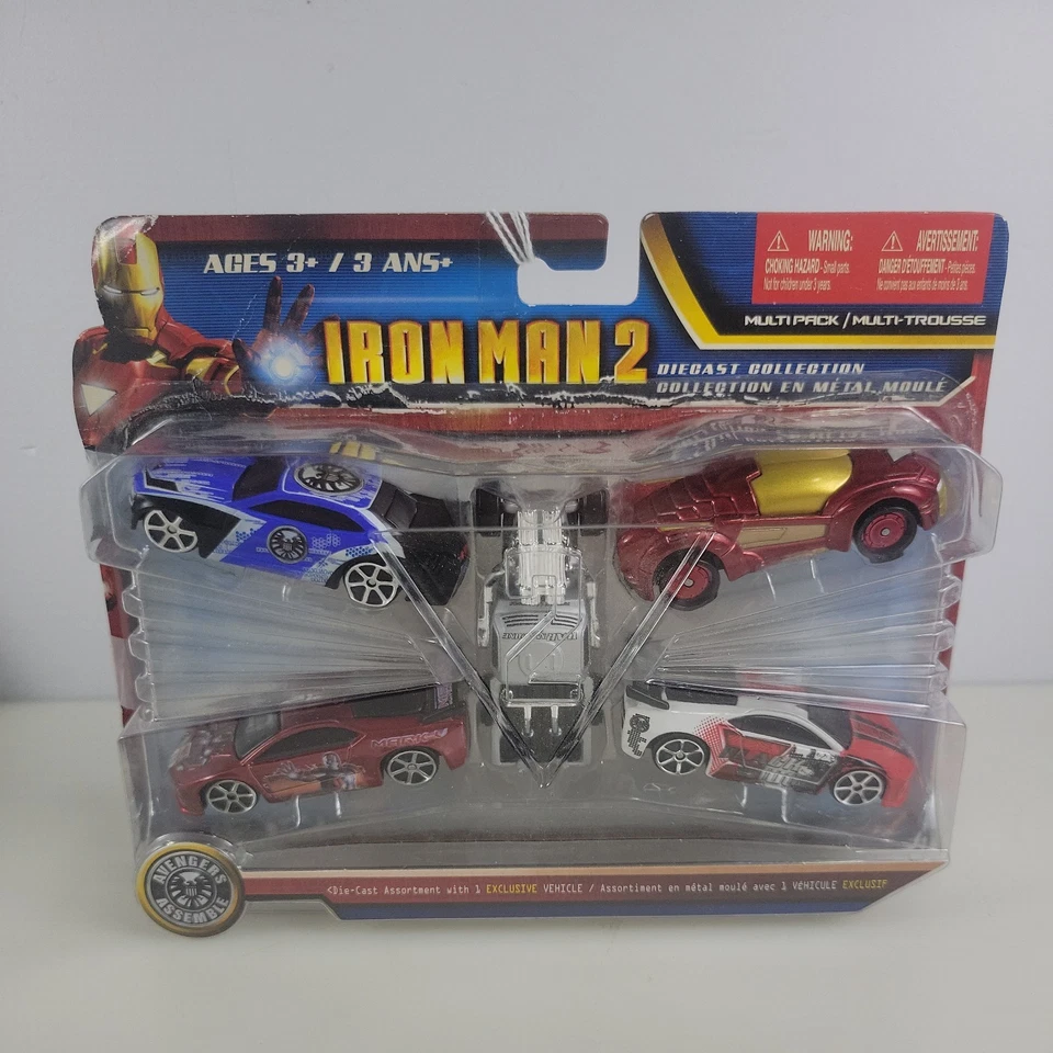 MARVEL Die-Cast 5 Coches Multipack Iron Man 2 Caja Abierta Nuevo Foto 2 de 4