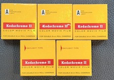 Lot 5 Vtg Kodachrome II 8mm Movie Film Sealed Exp 1969-70  Bonus Sealed Tin