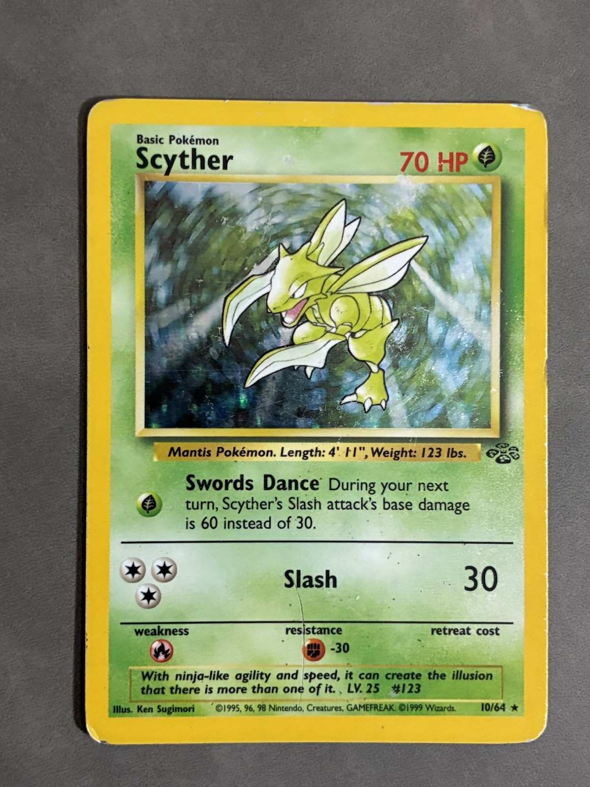 Scyther 10/64 Jungle Holo LP