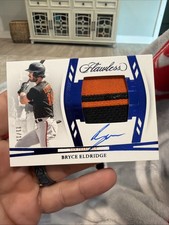 2024 Flawless Bryce Eldridge Patch Auto Sapphire /15 RC Giants Prospect Rookie