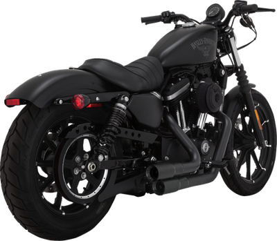 ハーレーダビッドソン用 Vance & Hines ミニグレネード Vance & Hines Black Mini Grenade Exhaust System fits 2014-2022