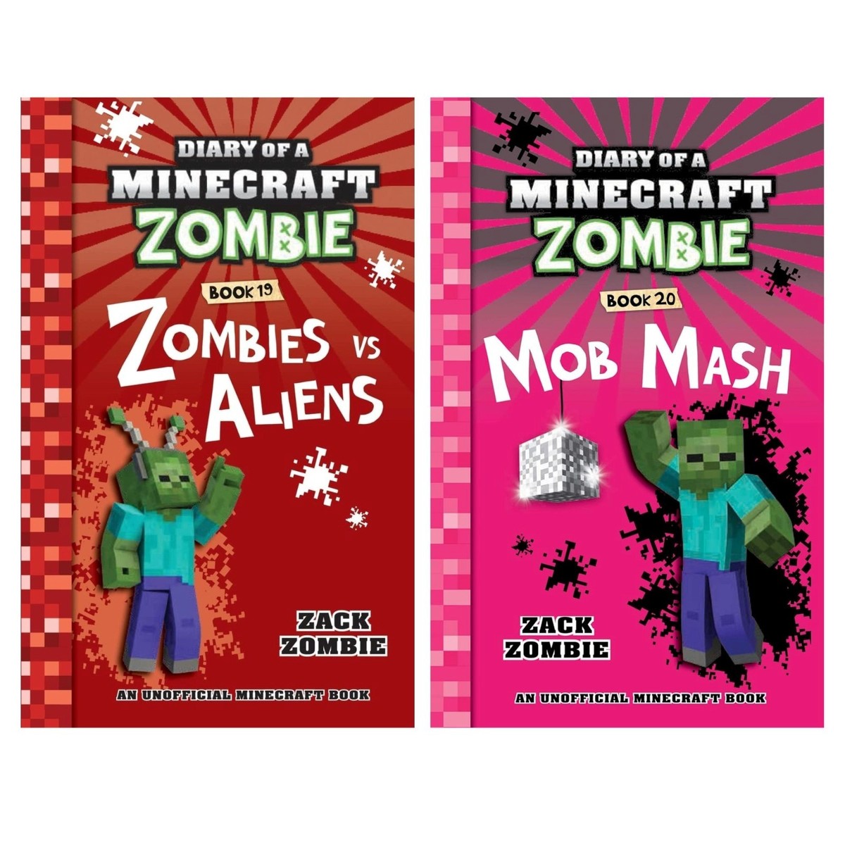 Diary of a Minecraft Zombie Books 11-20 by Zack Zombie books Set