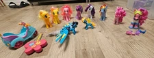 Lot 10 My Little Pony Collectible Dolls Plus Accessories And RC Pony Scooter