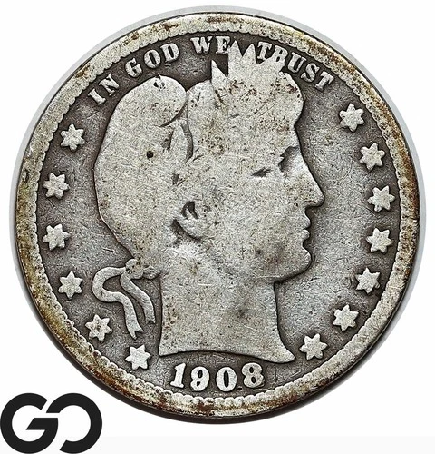 1908-S Barber Quarter