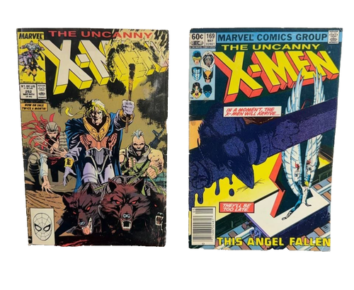 Lot of 2 Uncanny X-Men Comics #169 & #252 Marvel 1983 1989 Vintage Bronze/Copper - Picture 1 of 8